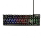 TECLADO PARA JUEGOS EWENT USB, ILUMINADO, DISEÑO PT.
