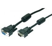 CABLE VGA M-H 1.8M HD DB15 EXTENSOR LOGILINK BLANC CON FERR