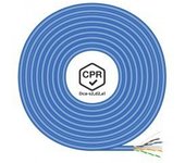 BOBINA CABLE RED AISENS RJ45 LSZH CPR Dca CAT.6 UTP 100M AZUL