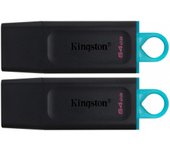 USB 3.2 DataTraveler 2x 64GB EXODIA Negro/Turquesa