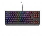 TECLADO GAMING GENESIS THOR230 TKL RGB MECANICO NEGRO SWITCH OUTEMUROJO HOT SWAP