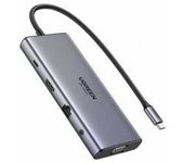 HUB UGREEN 11EN1 USB-C A HDMI+VGA+USB-C+USB-A