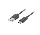 CABLE LANBERG USB C MACHO A USB A 3.1 MACHO 1.8M NEGRO