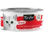 Kit Cat Gato Pollo y Atún Bonito Skipjack en Salsa Latas 70 gr