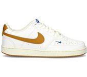 Nike - Zapatilla Court Vision Low Mujer, Mujer, White-Flax-Game Royal-Sail, 6,5 USA