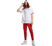 Nike - Camiseta Sportswear Club, Hombre, White-Black, XS