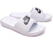 Nike - Chanclas Victori One Slide Mujer, Mujer, White-Black-White, 6 USA