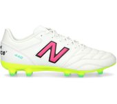 New Balance - Bota de fútbol 442 Team FG V2, Unisex, Solar Blue-White-Solar Pink, 8 USA