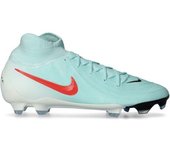 Nike - Bota de fútbol Phantom Luna II Pro FG, Unisex, Mint-Atomic Red-Off Noir, 9,5 USA