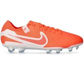 Nike - Bota de fútbol Tiempo Legend 10 Pro FG, Unisex, Hot Lava-White, 11,5 USA