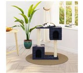 vidaXL Rascador Para Gatos Con Postes De Sisal Gris Oscuro 60 Cm