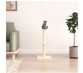 vidaXL Rascador Para Gatos Con Postes De Sisal Color Crema 73 Cm