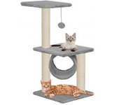 vidaXL Rascador Para Gatos Con Poste Rascador De Sisal 65 Cm Gris