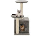 vidaXL Rascador Para Gatos Con Poste Rascador De Sisal 60 Cm Gris