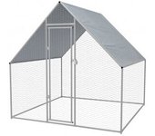vidaXL Jaula Gallinero De Exterior De Acero Galvanizado 2x2x1.92 M