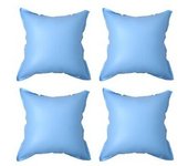 vidaXL Cojines Hinchables Para Cubiertas De Piscinas 4 Uds Pvc