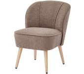 Baita Sillón de tejido rizado color topo