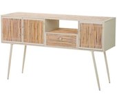 Adda Home Consola beige de bambú 135x41x80cm