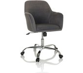 hjh OFFICE Silla home office tela gris oscuro