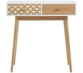 Baita Consola efecto blanco y roble 80cm