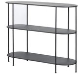 Adda Home Consola negro de metal 100x35x80cm