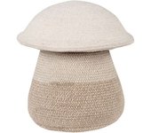 Lorena Canals Cesta mushroom algodón beige 33x38