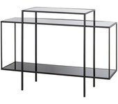 Adda Home Consola negro de metal 120x40x88cm