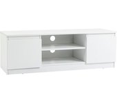 Homcom Mueble de tv 120x39.5x40 cm blanco