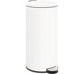 Homcom Cubo de basura 36x30x63.5 cm crema