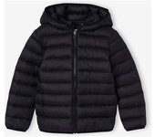 VERTBAUDET Chaqueta acolchada ligera con capucha para niño negro