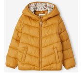 VERTBAUDET Chaqueta acolchada ligera con capucha para niña mostaza