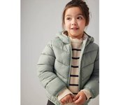 VERTBAUDET Chaqueta acolchada ligera con capucha para niña liquen