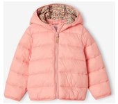 VERTBAUDET Chaqueta acolchada ligera con capucha para niña   coral