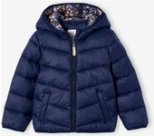 VERTBAUDET Chaqueta acolchada ligera con capucha para niña azul marino