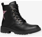 Botines con cordones J Casey GEOX® infantiles negro