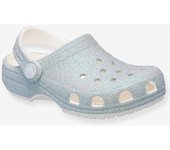 Zuecos Classic Iridescent CROCS(TM) infantiles blanco