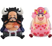 Megahouse Figura De Pvc De Kaido "la Bestia" Y Big Mom Con Calabaza Y Semla One Piece Up 11 Cm