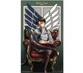 Popbuddies Póster De Tela Levi Ataque A Los Titanes 70x120 Cm