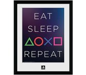 Abysse Póster Playstation Eat Sleep Repeat