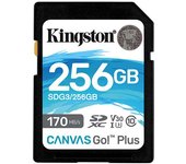 Kingston Tarjeta De Memoria Sdxc Canvas Go Plus 170r 256gb