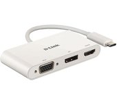 D-Link Hub Dub-v310 Displayport Hdmi/vga - Usb-c M To Hd-15