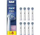Oral-b Reemplazo De Cepillo Eléctrico Eb60x-8 Sensitive Clean Pro 8 Unidades