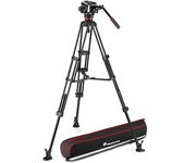 Manfrotto Cabeza De Bola Y Trípode De Aluminio Doble Y Estabilizador Central 504x
