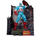 Mcfarlane Figura De Estatua Capitán América Marvel 30 Cm