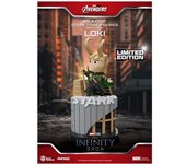 Beast Kingdom Toys Mini Figura Marvel Mini Egg Attack The Infinity Saga Stark Tower Series Loki 12 Cm