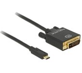 Delock Cable Usb C A Dvi 24+1 Pin Video 4k 1m 30hz