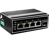 LevelOne Switch 5x Ge Igp-0502 Din-rail.-40°c To 75°c Poe