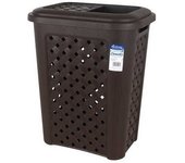 Tontarelli Cubo De Basura Para Baño Con Apertura Lateral Larianna Wenge 30l