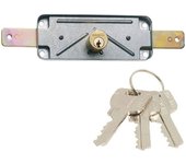 Mcm Cerradura De Llanta Para Persiana Metálica O Puertas Basculantes Con Cilindro Dentado De Tres Llaves