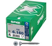 Spax Tornillo De Estrella Para Madera De Cabeza Avellanada Wirox T30 6x160 Mm 100 Unidades